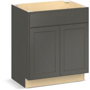 RELIABILT Parkstone II Vanity Base, Slate Stained, 30" W, 2 Doors, Fully Assembled - 641194 | Lowe's Pro Supply